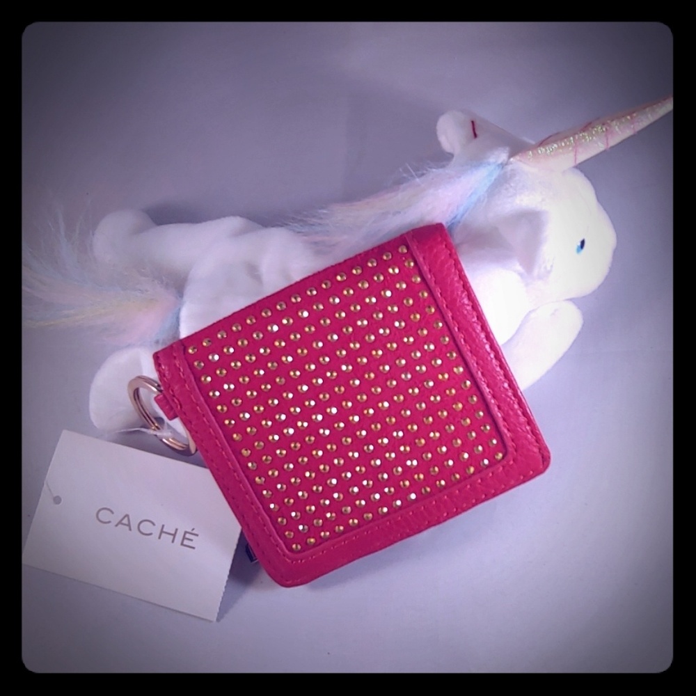 BRAND NEW CACHE RED & GOLD WALLET